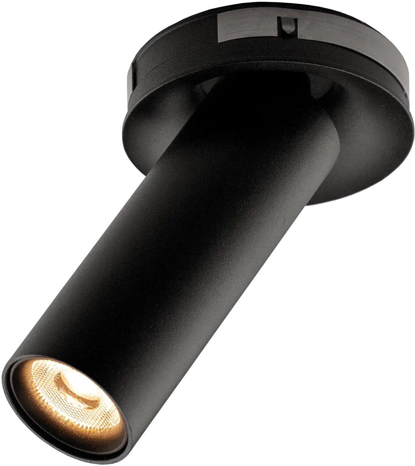 Lopal LED-insert voor Zoom-armatuur in zwart aluminium, 4,5W LED-module met 300 lumen, 2700K en IP20