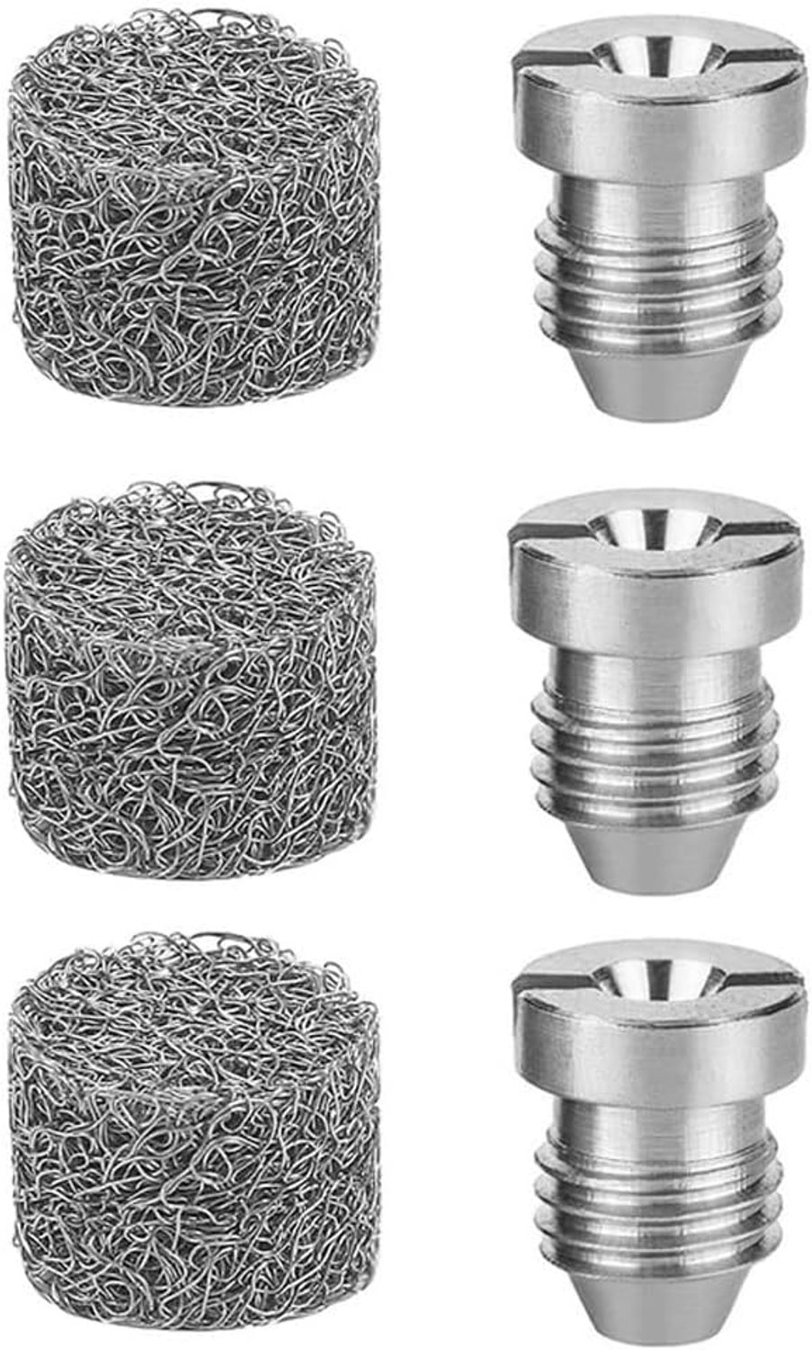 Foam nozzles 1.1 mm - 3 stuks - Messing - Geschikt voor hogedrukreinigers - Homevero