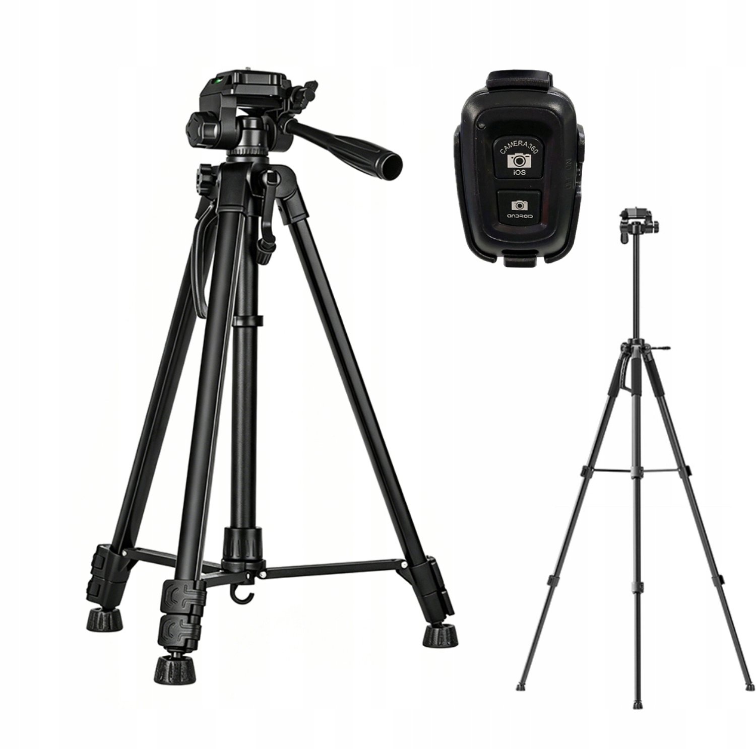 Merkloos Statief voor Camera, Telefoon - 168 cm Hoog & Stabiel