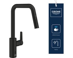 GROHE Start Keukenmengkraan - Hybride (Infrarood) - Contactloze of Manuele Bediening - Matte Black