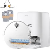 Roborock Qrevo Edge 2 Flow-Robotstofzuiger met dweilfunctie-SpiraFlow Realtime Zelfreinigende Rolmop 2.0-35000Pa-Dual Zero-Tangle-Systeem-AI Obstakelvermijding-Warmtewas dweil-tapijtbescherming