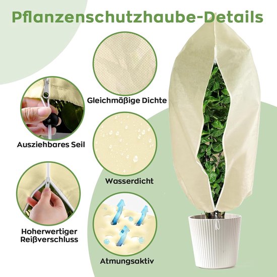 Winterbescherming voor planten, 180 x 120 cm — afbeelding 2