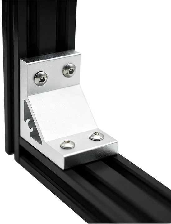 37 x 50 mm, voor aluminium profiel, 4-gat montage, 8 stuks — afbeelding 2