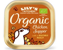 Lily's Kitchen Biologische pat� - Hondenvoer nat - met Kip - 11 x 150 g - NL-BIO-01