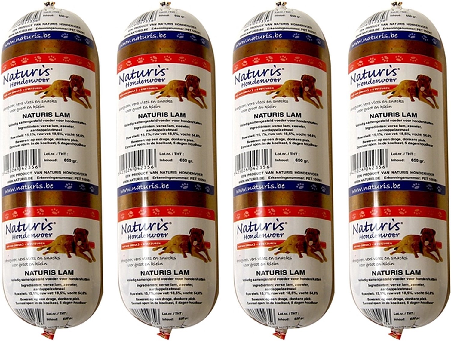 Houdbaar Hondenvoer Naturis - Lam met Zeewier - 4 stuks - Multipack