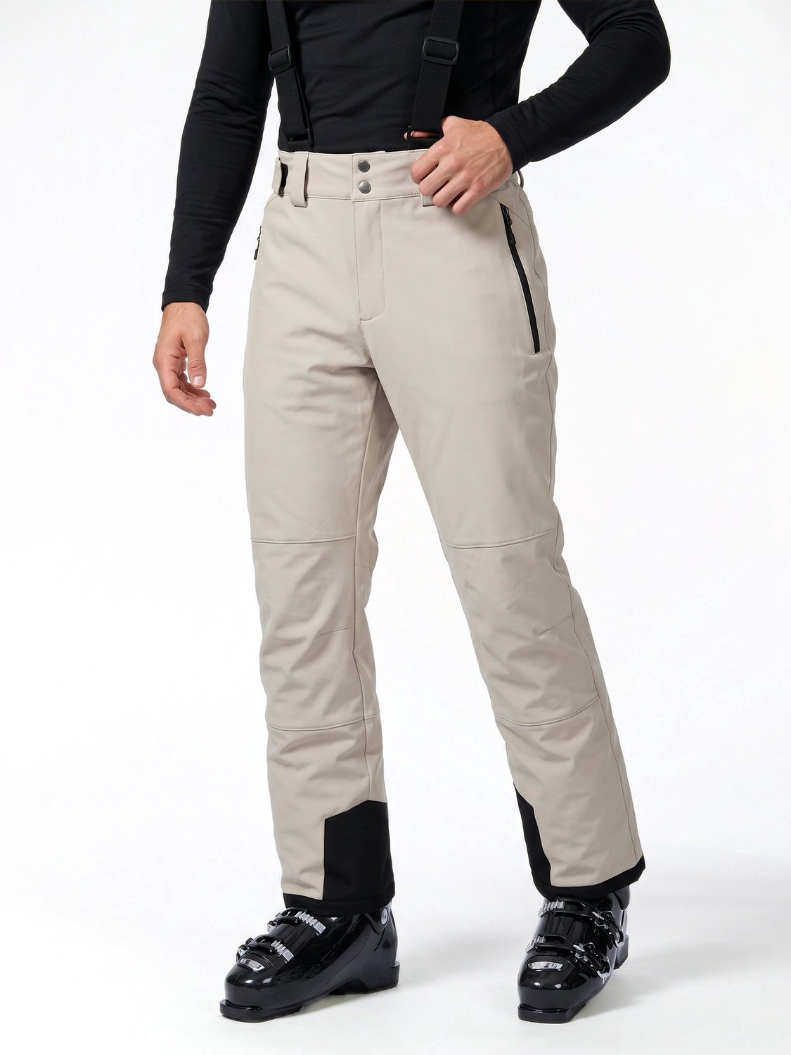 Falcon Range Heren Softshell Ski Pants Frost Stone Rose