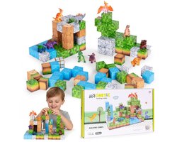 Magnetische Bouwblokken - 114 Stuks - Dinosaurussen - Bouwspeelgoed