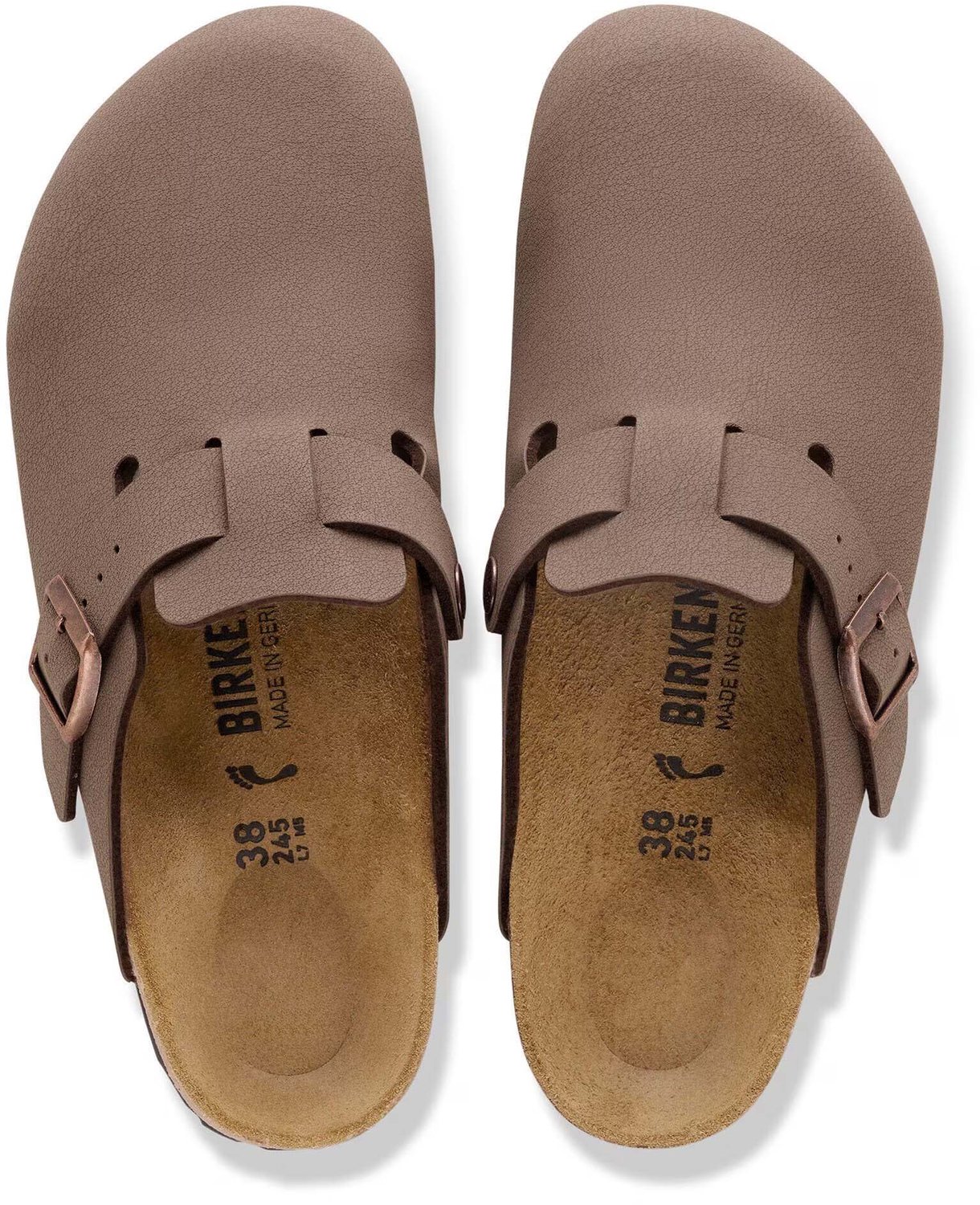 Birkenstock Boston Birkibuc Slippers Fashion Wear Volwassen Bruin
