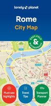 Lonely Planet Rome stadskaart, opvouwbaar en waterbestendig, inclusief hoogtepunten, reistips en transportplanner.
