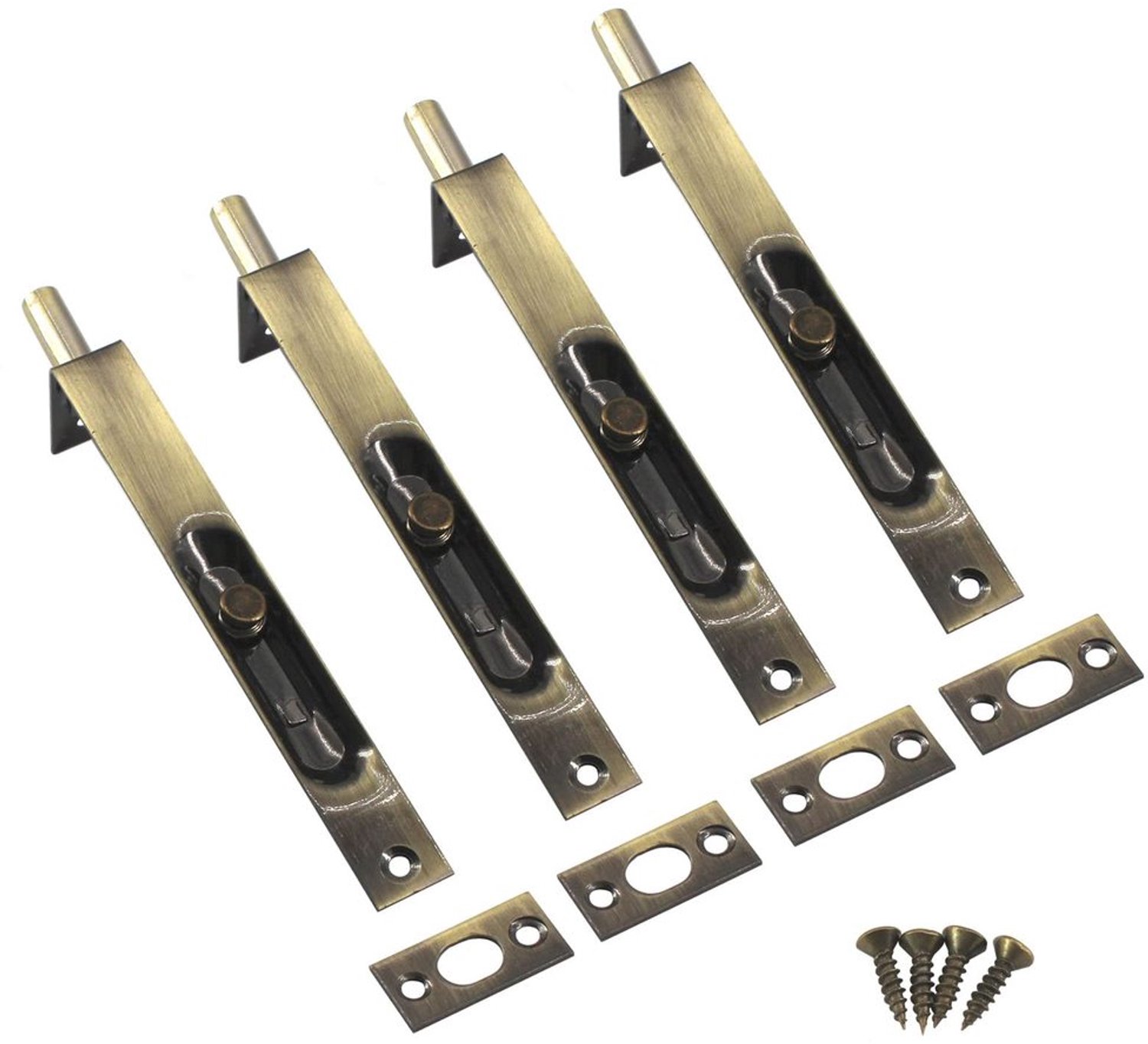 4 Inch RVS Deurslot Verborgen Flush Bolt (4 stuks)