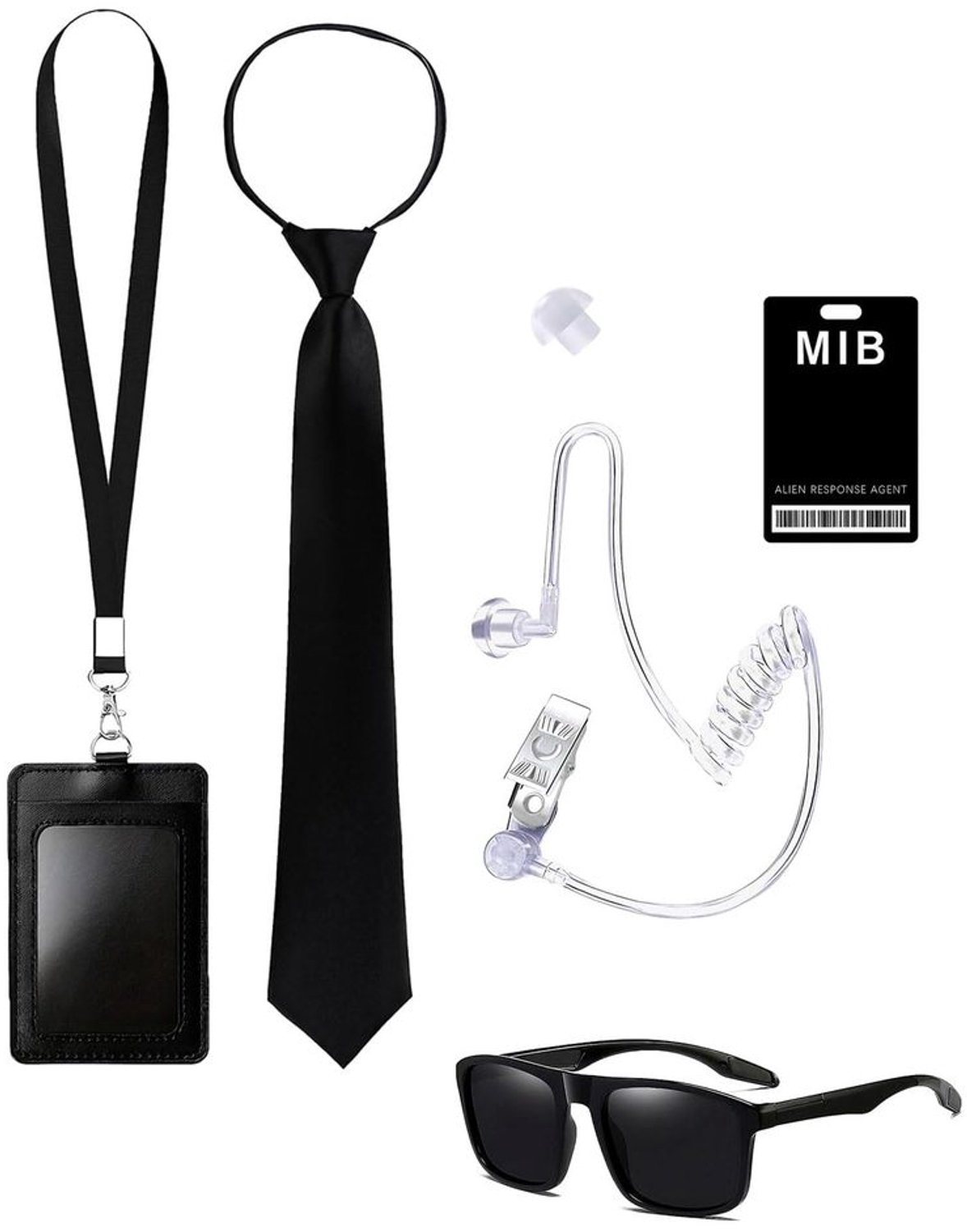 Set van 6 Spion Accessoires voor Kostuum
