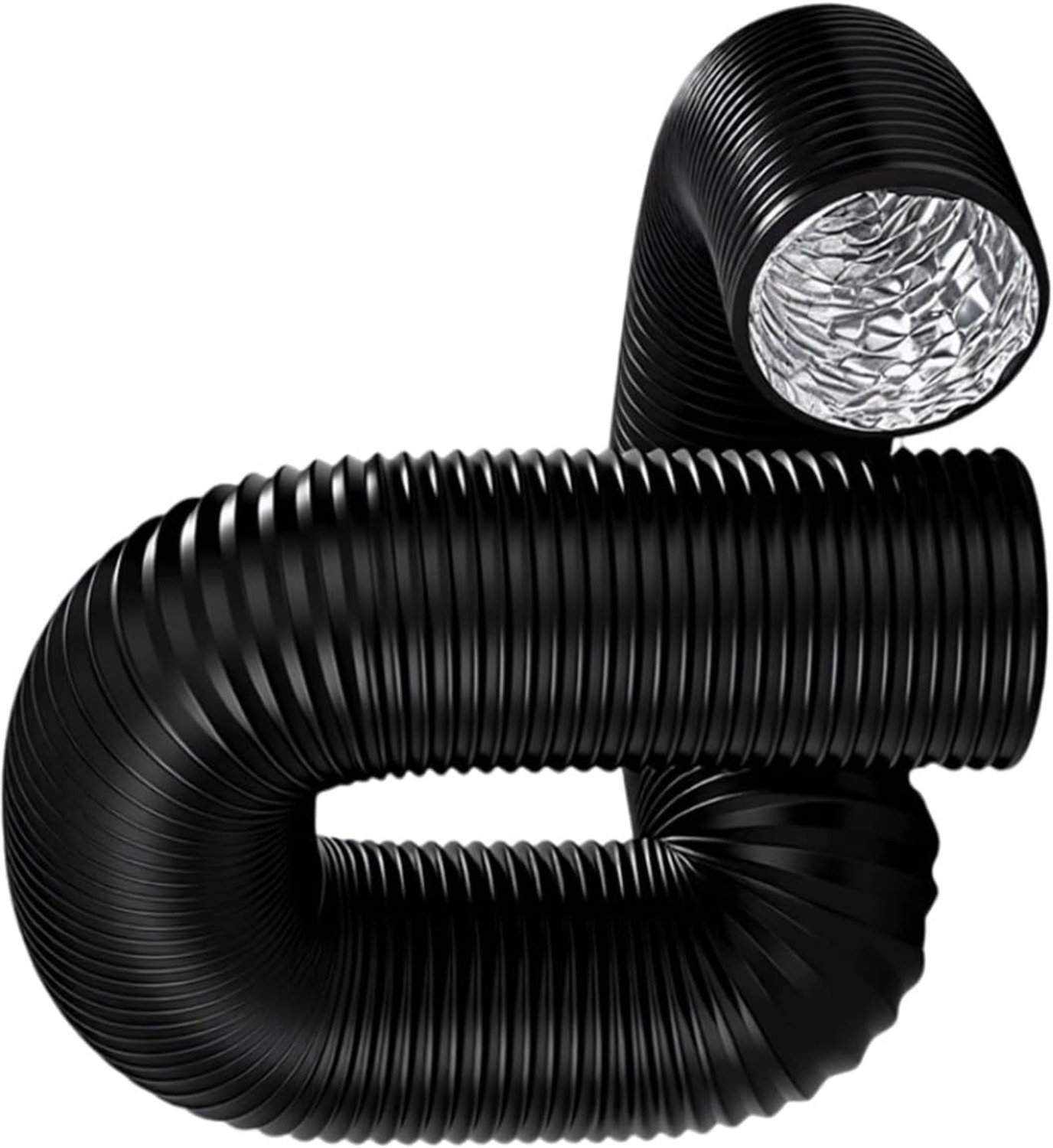Afvoerslang 100 mm - 3 meter PVC-aluminium - vlamvertragend - geschikt voor mobiele airco en ventilatiesysteem - ServiceTopper