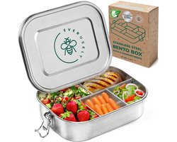 Bentobox - Roestvrijstalen lunchbox - 1,4 l - 5 compartimenten