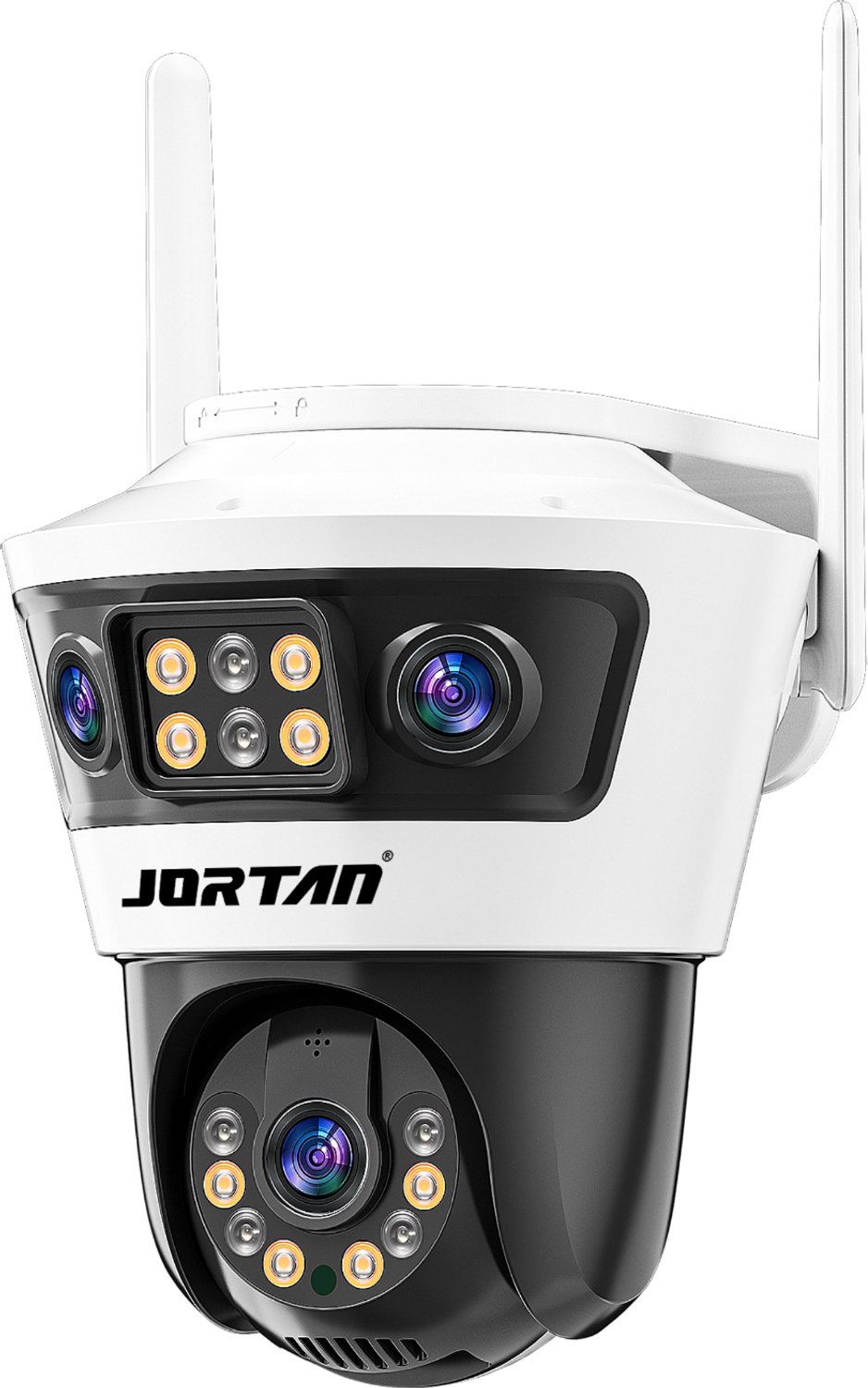 Wifi-beveiligingscamera binnen en buiten - Dubbele lens - Automatische tracking - Cloudopslag - Jortan Tech