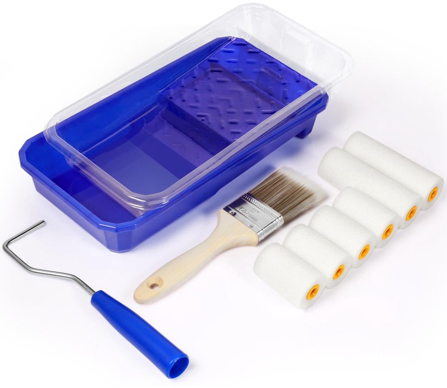Set van 10 Professionele Verfrollers met Handvat