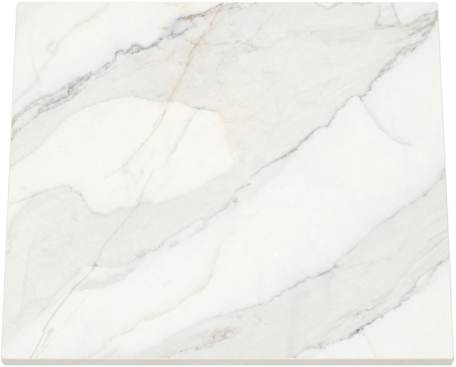 KOLM - HPL-tafelblad - 68 × 68 cm - Calacatta Olympus-marmerdecor - 12 mm