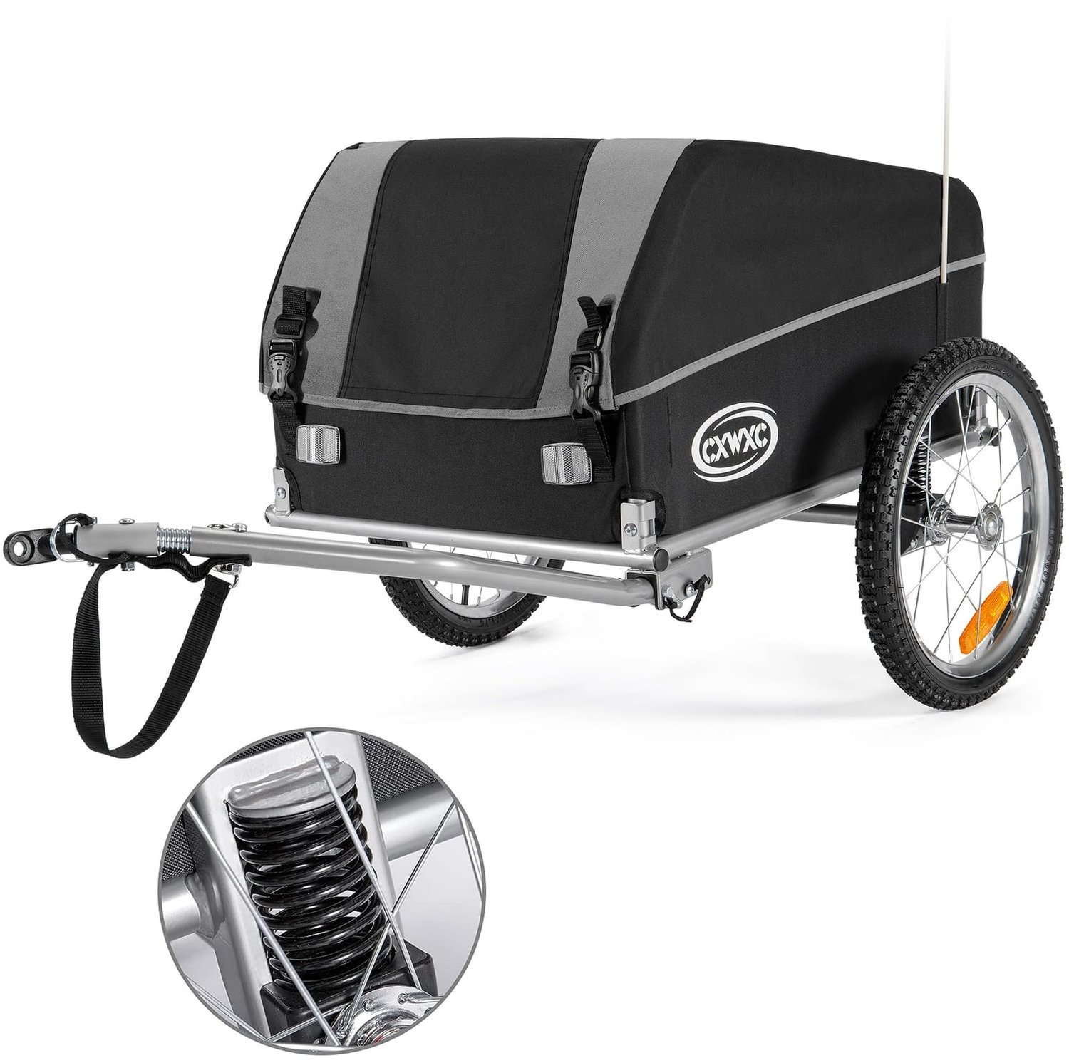 Fietskar - Opvouwbaar - 120 liter - Dekzeil