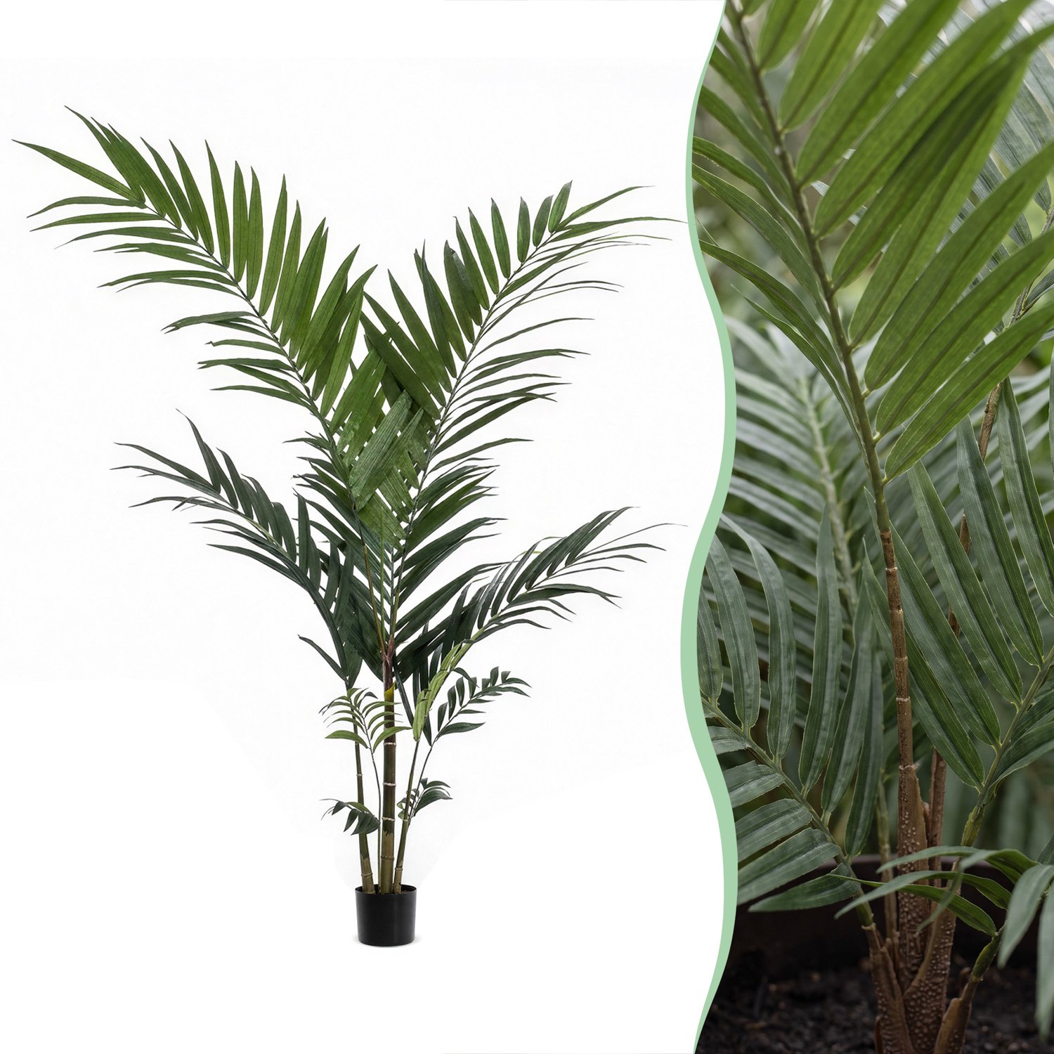 Green Boutiq Kunstplant - Kentia -Kentiapalm - 150cm Groen