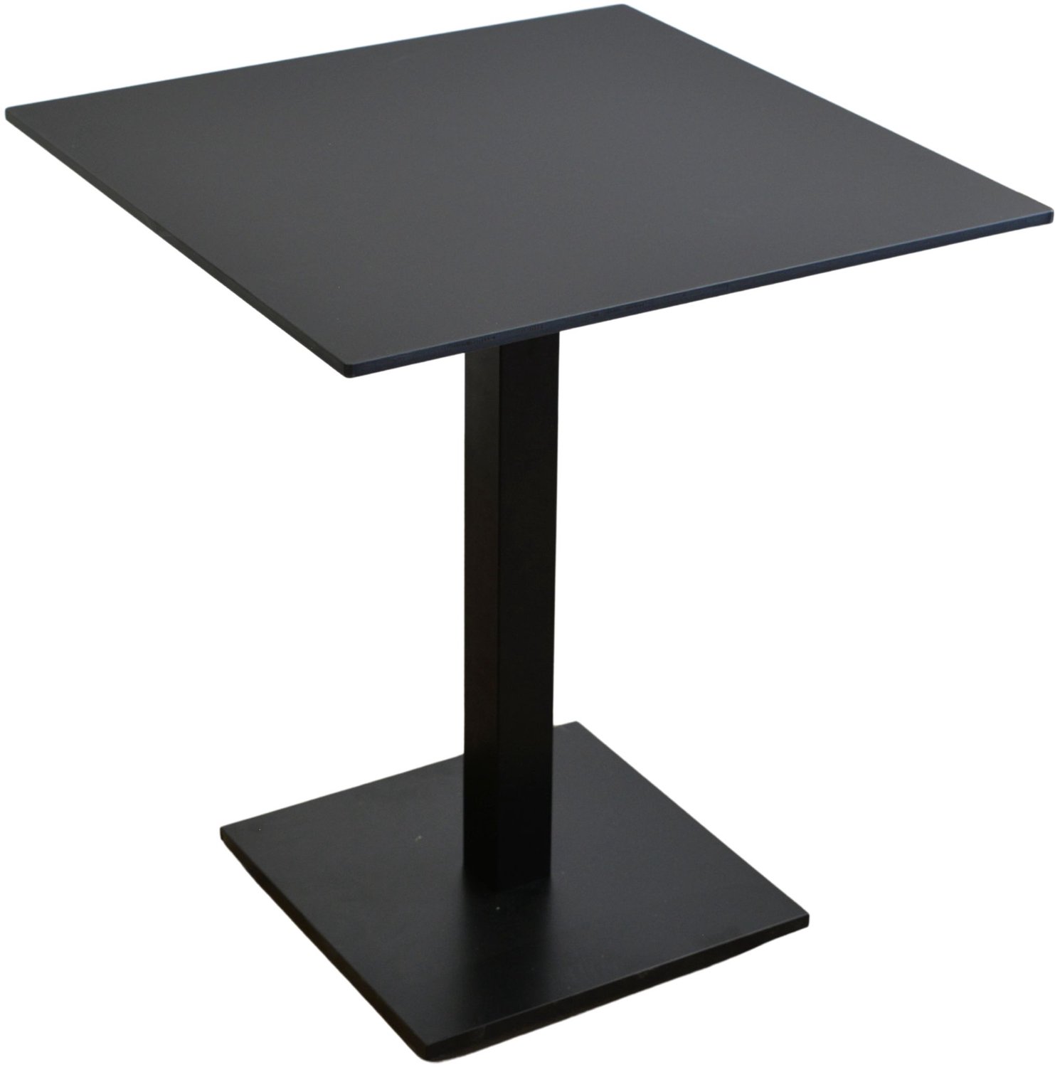 KOLM - Balkon- en tuintafel - HPL-blad - 70 x 70 cm - Matzwart