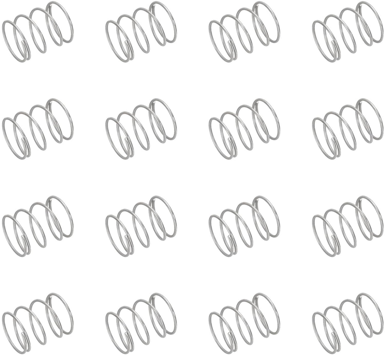 Drukveren 0,8 mm x 15 mm - roestvrij staal - hoge elasticiteit - herbruikbaar, 50 stuks - ServiceTopper
