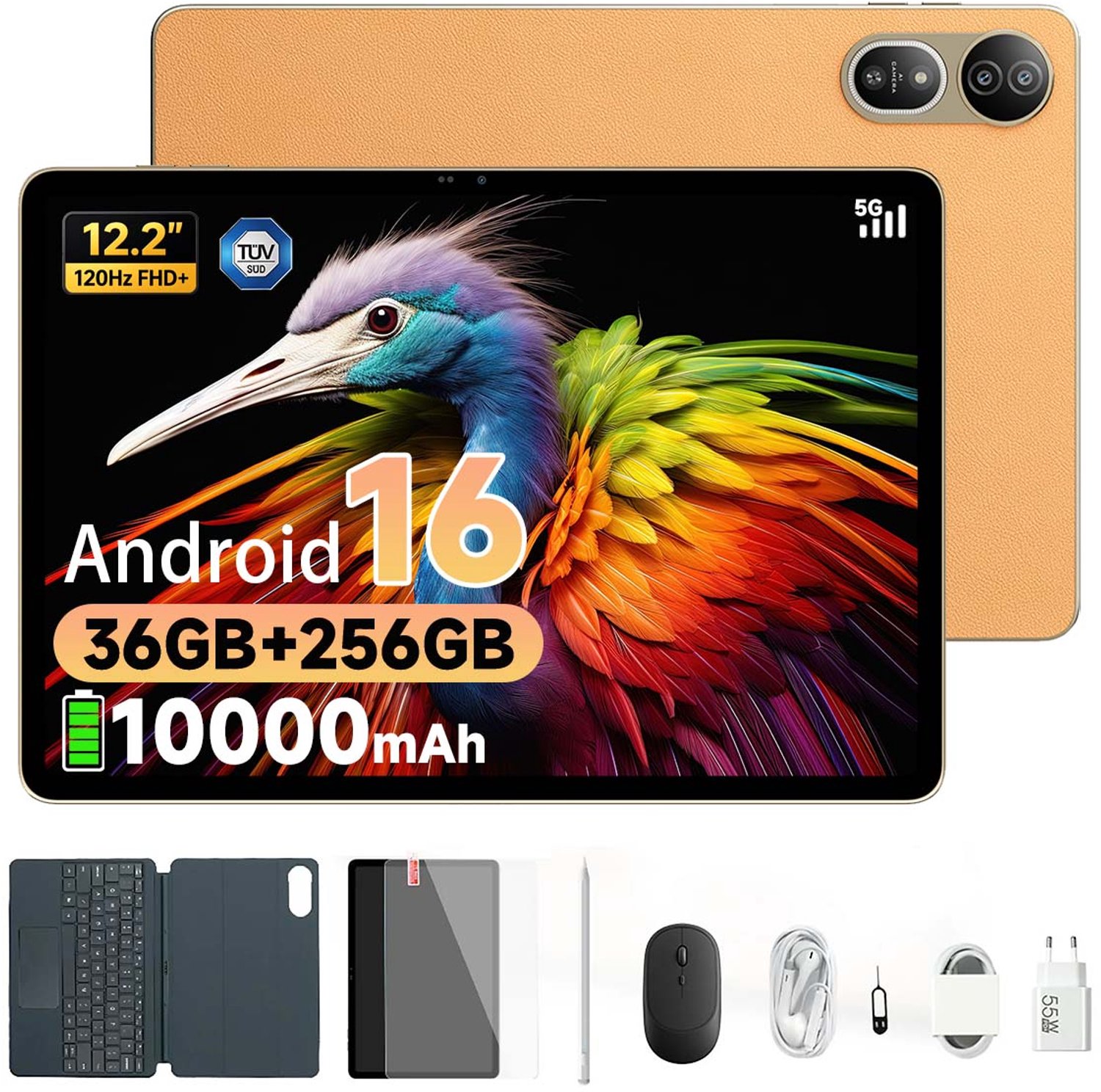 Blackview Mega 12 Tablet Gouden
