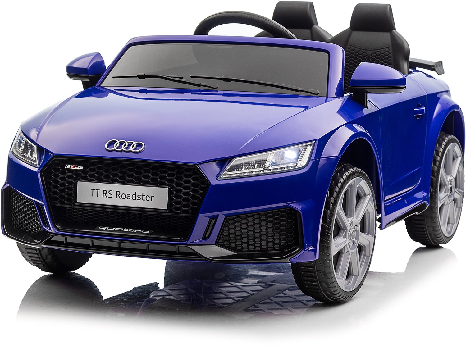 Audi TT RS Roadster elektrische kinderauto met afstandsbediening, USB- en mp3-aansluiting, 12V,Blauw