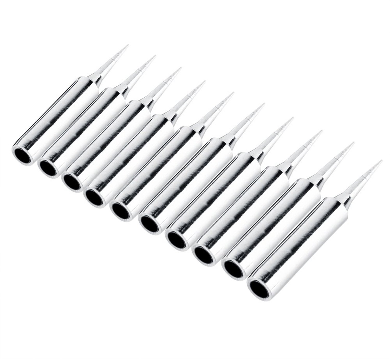 Soldering Iron Tips - 10 Stuks - Duurzaam en Corrosiebestendig - Conisch - Geschikt voor Elektronisch Werk - 900M-T-I Model