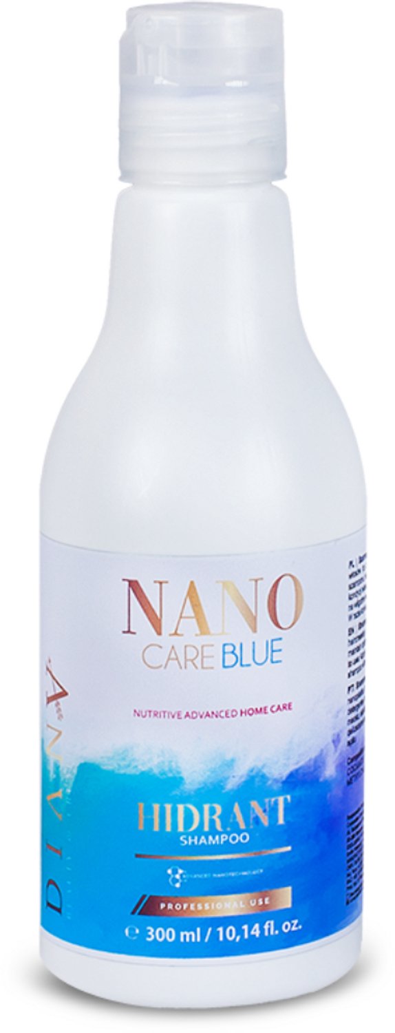 NanoCare Nanoplastia BLUE 300ml Shampoo voor Blond Haar – Thuiszorg na Nanoplastia Behandeling, Permanente Haarstijling zonder Parabenen, Sulfaten en Siliconen, Voor Optimale Hydratatie en Anti-Frizz