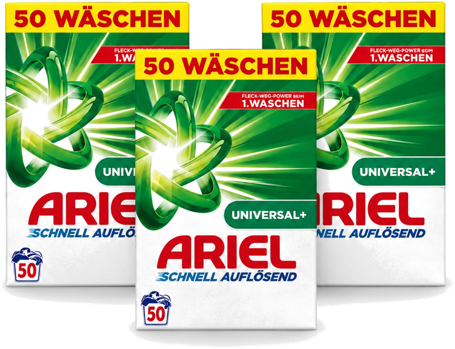 3 x Ariel – Waspoeder – Original – 3 kg – 50 wasbeurten - Voordeelverpakking - 3 stuks