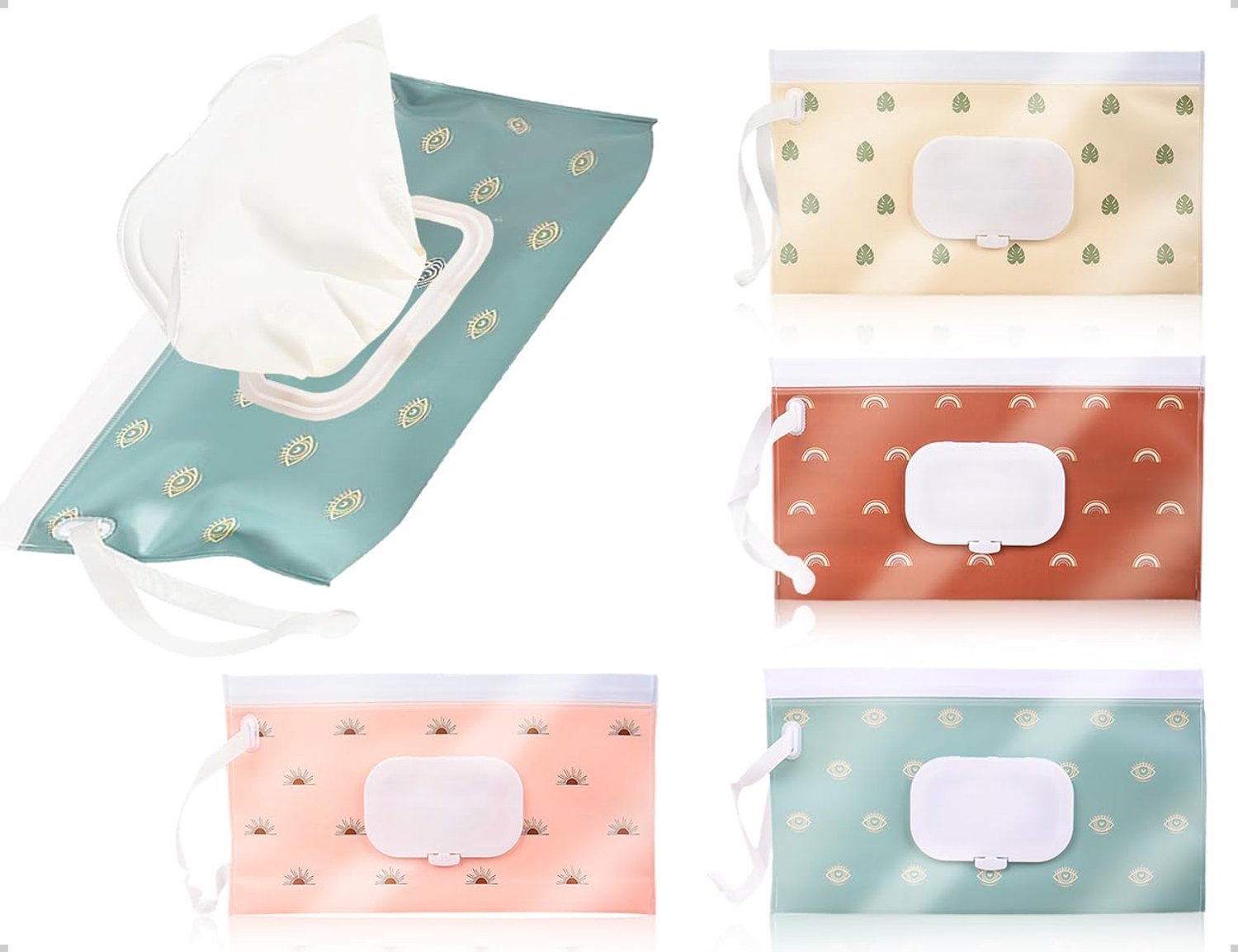 Herbruikbare Babydoekjes Tas Set van 4 voor Thuis en Buiten