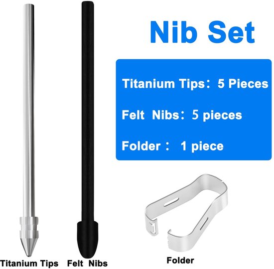 Set van 10 Nibs voor Premium Pen, Geschikt voor Diverse Styluses — afbeelding 2