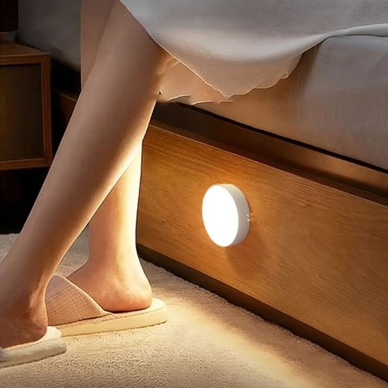 LED lamp - Set van 4 oplaadbare USB-LED-nachtlampjes en kastlampjes met bewegingssensor. — afbeelding 3