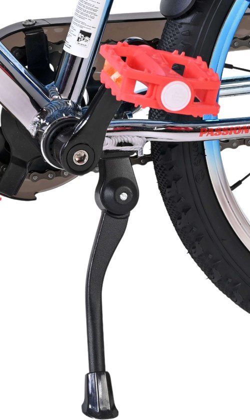 Volare Chrome Kinderfiets - Jongens - 18 inch - Blauw Zilver - Twee handremmen — afbeelding 4