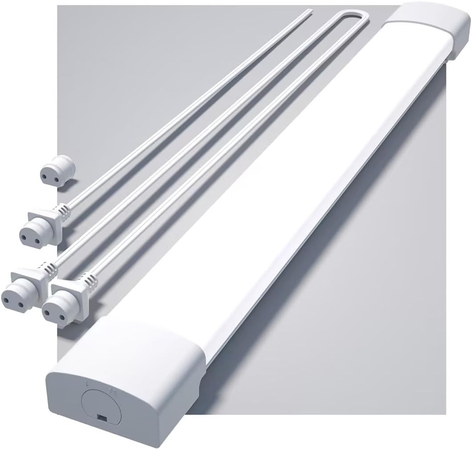 MODLICHT LED Vochtbestendige Lamp - LED Batten 60cm - 18W 2000LM - 5000K Koud Wit - IP65 - LED TL Armaturen - flikkervrij - voor Garage, Werkplaats & Kelder - Koppelbaar