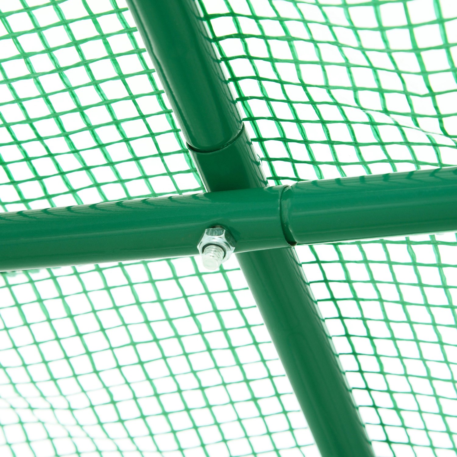 Tuinkas, metalen frame, kweekkas, plantenkas, groentekas, plantenkas voor buiten en tuinserre, praktisch en decoratief, geschikt voor tuin, binnenplaats en balkon, voor het kweken van groenten en jonge planten, 245×200×198 cm, groen – foto 3