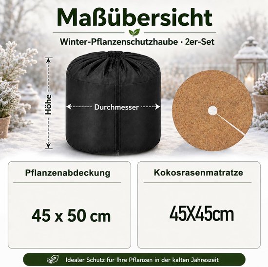 Bescherming voor planten, 2 stuks, 45x50 cm — afbeelding 2
