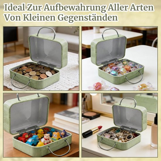 Mini reiscase, hoogwaardig wit blik — afbeelding 3