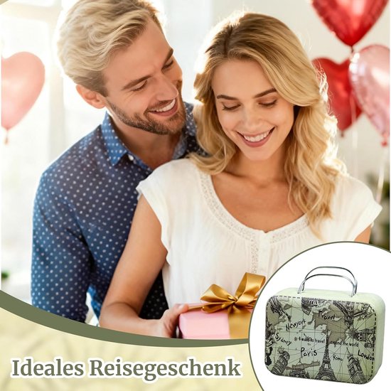 Mini reiscase, hoogwaardig wit blik — afbeelding 5