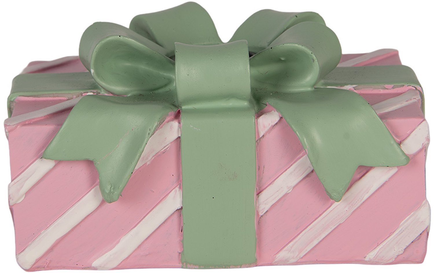 Clayre & Eef Kandelaar 12x8x7 cm Roze Kunststof
