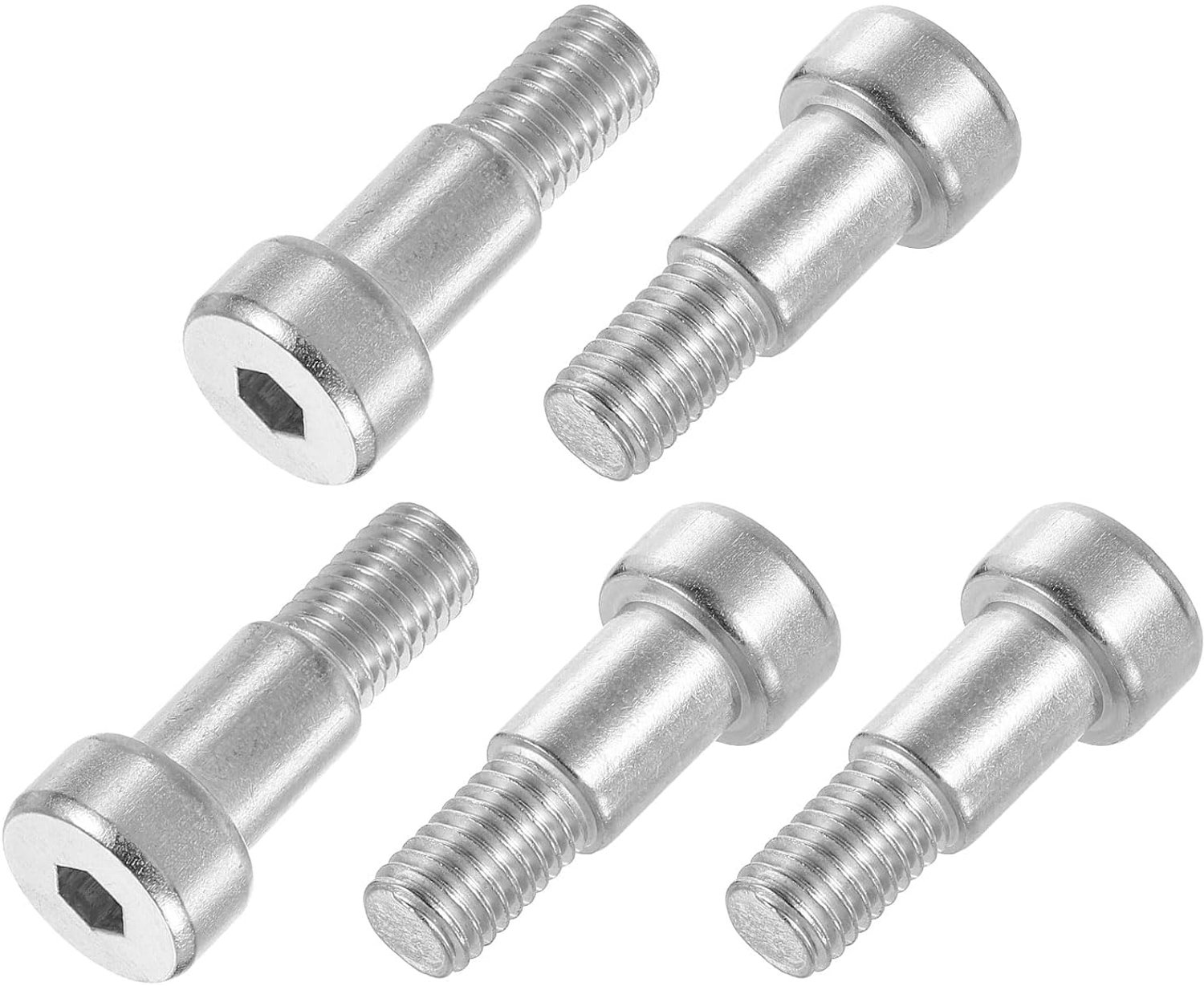 Schouderbouten 12 mm - 304 roestvrij staal - M10 schroefdraad - Geschikt voor hydraulische toepassingen - 6 stuks - ServiceTopper