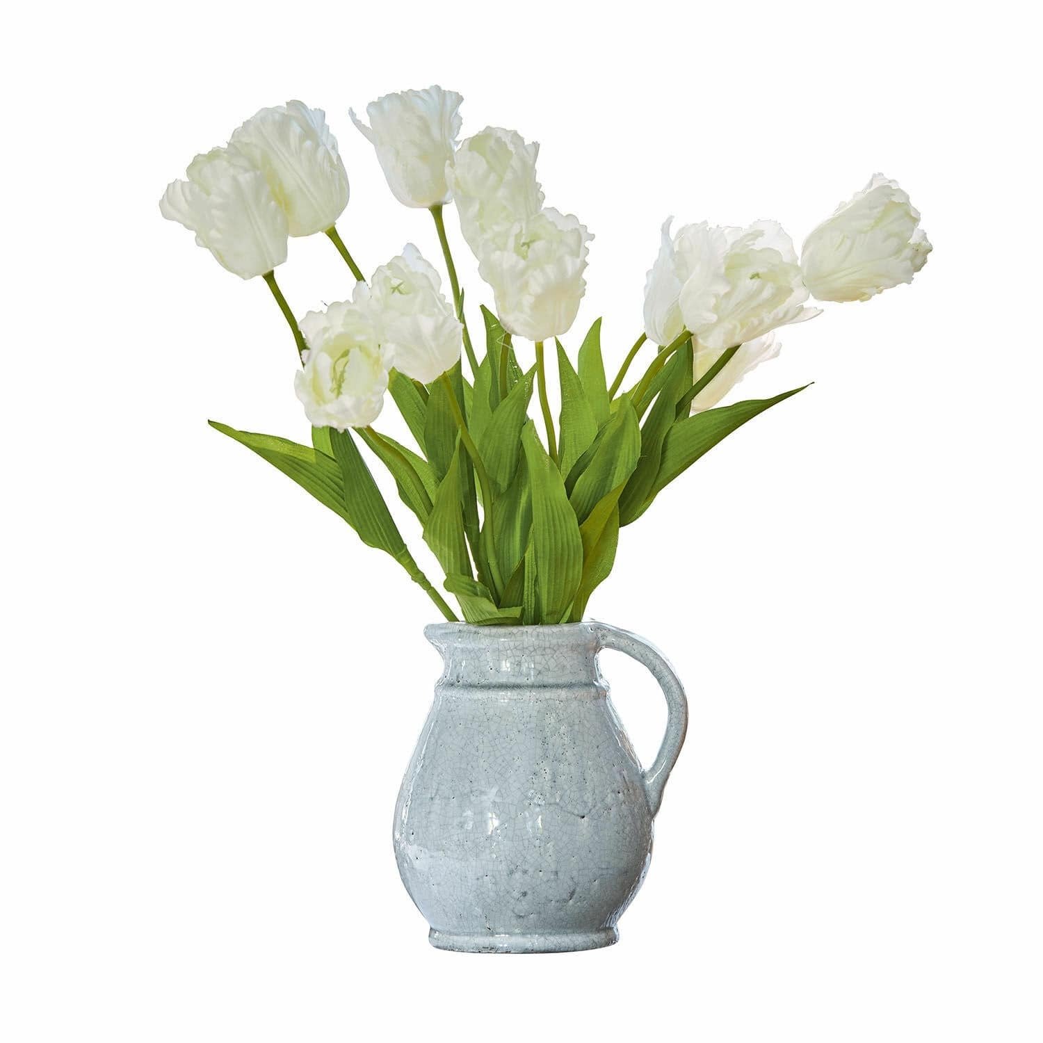 Loberon Sierbloem set van 6 Lamarr wit/groen