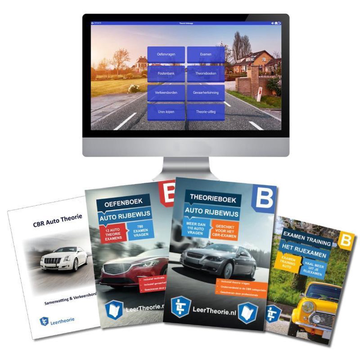 AutoTheorieboek Rijbewijs B Deluxe Compleet Geslaagd - Auto Theorieboek Rijbewijs B + Oefenboek + O