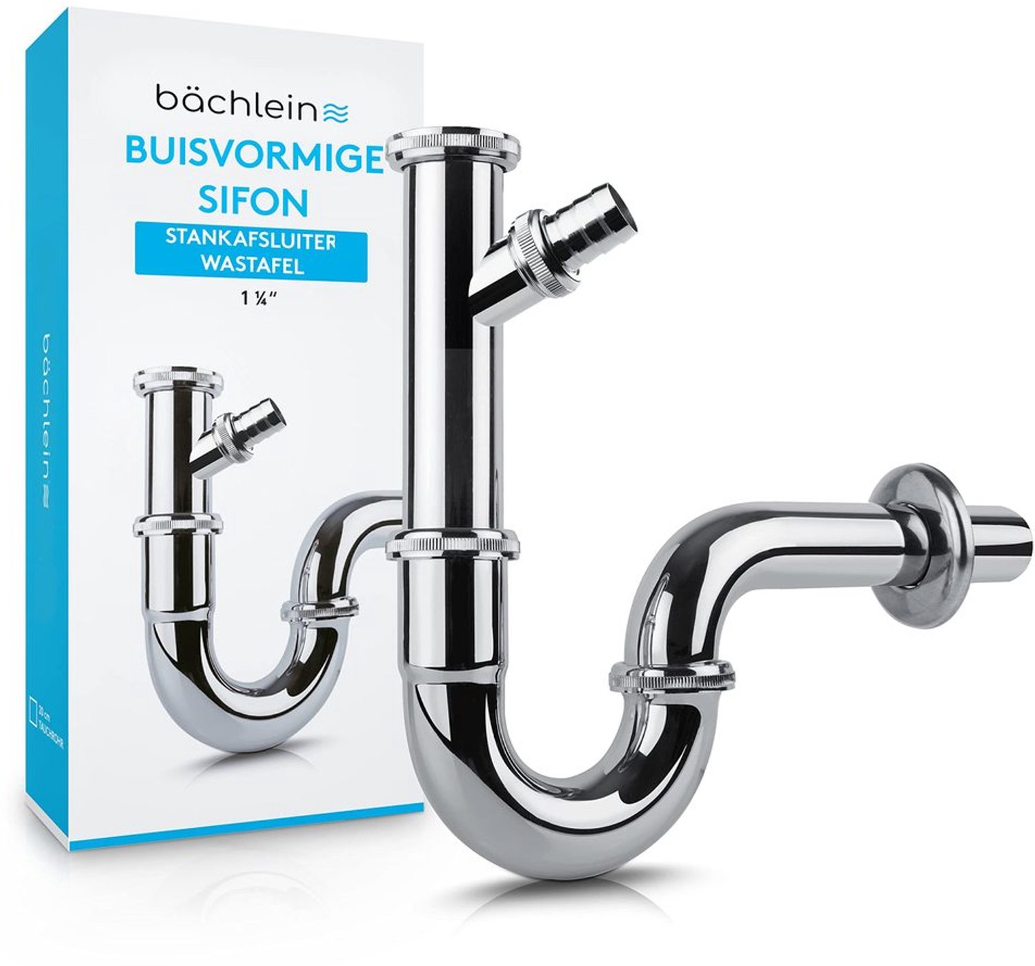 Universele Siphon voor Wastafel 200 mm met Aansluiting