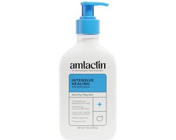 AmLactin Rapid Relief Restoring Body Lotion - Flacon pompe de 7,9 oz - Exfoliant et hydratant 2 en 1 avec céramides et 15 % d'acide lactique pour un soulagement de 24 heures de la peau sèche
