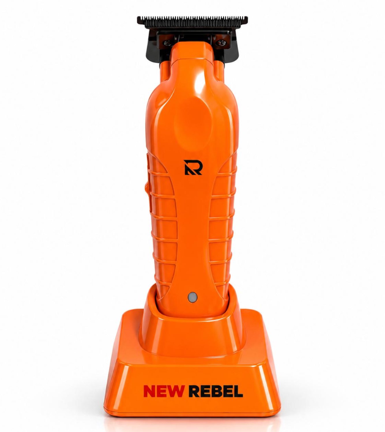 NEW REBEL Professionele Detail Trimmer – Draadloos – T-Blade – 3 Opzetkammen – 180 Min Gebruik – USB-C – Oplaadstation – Oranje