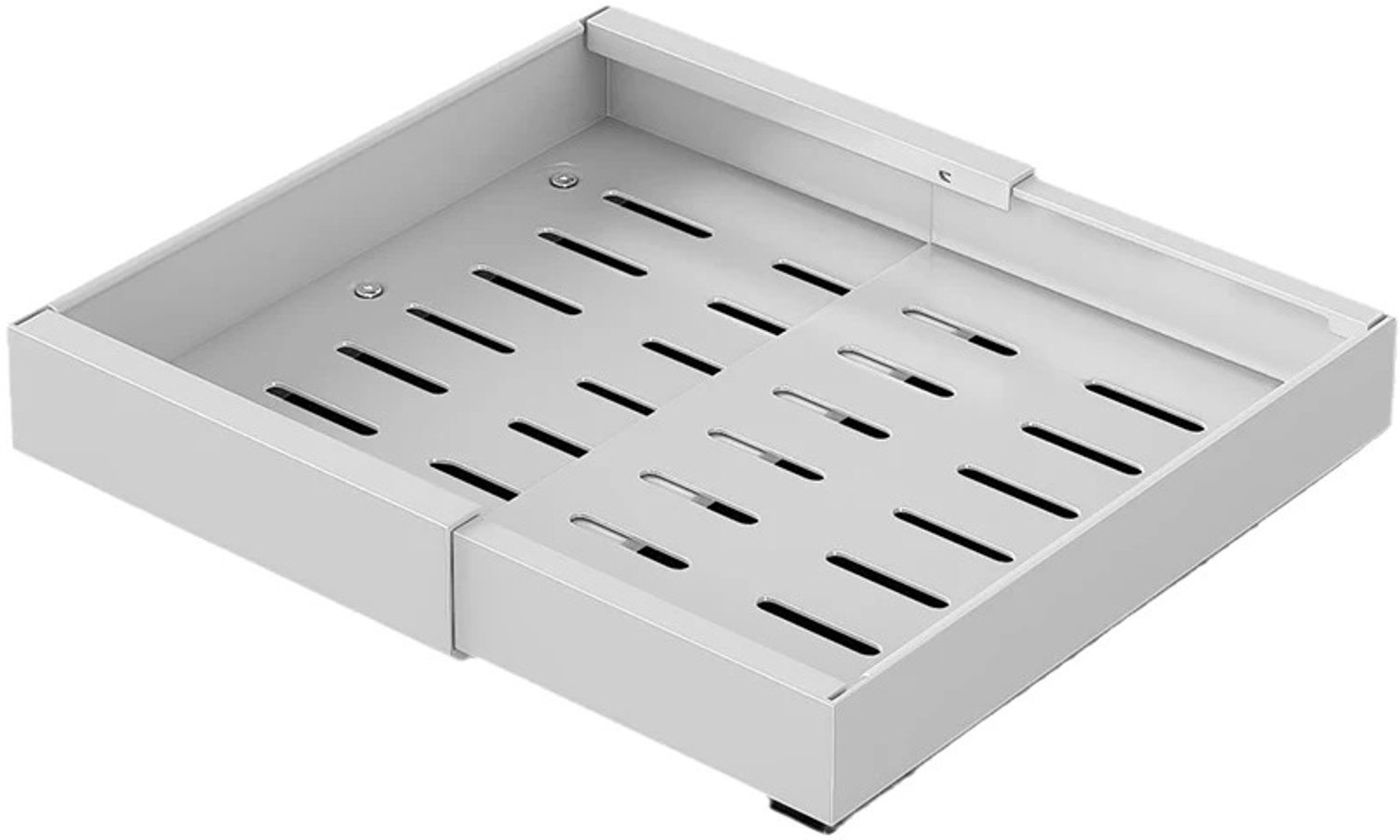 G&G organizer keukenkast - Kastrganizers - Keuken - Badkamer - Kast lades - Keukenlade - Uittrekbaar - 32-52cm - Staal - Wit