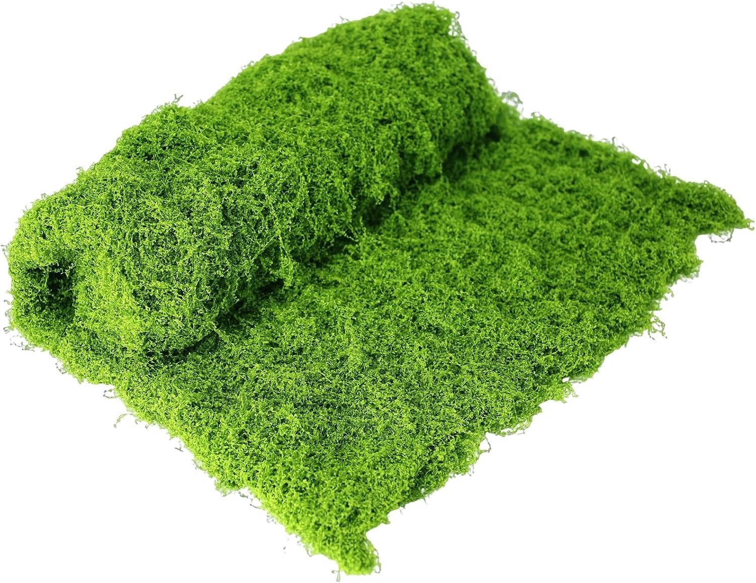 Simulatie Mos Gras voor Wanddecoratie, Ambachten, Mini Tuinen en Aquariummodellen - 100 x 100 cm Donkergroen Mos Mulch