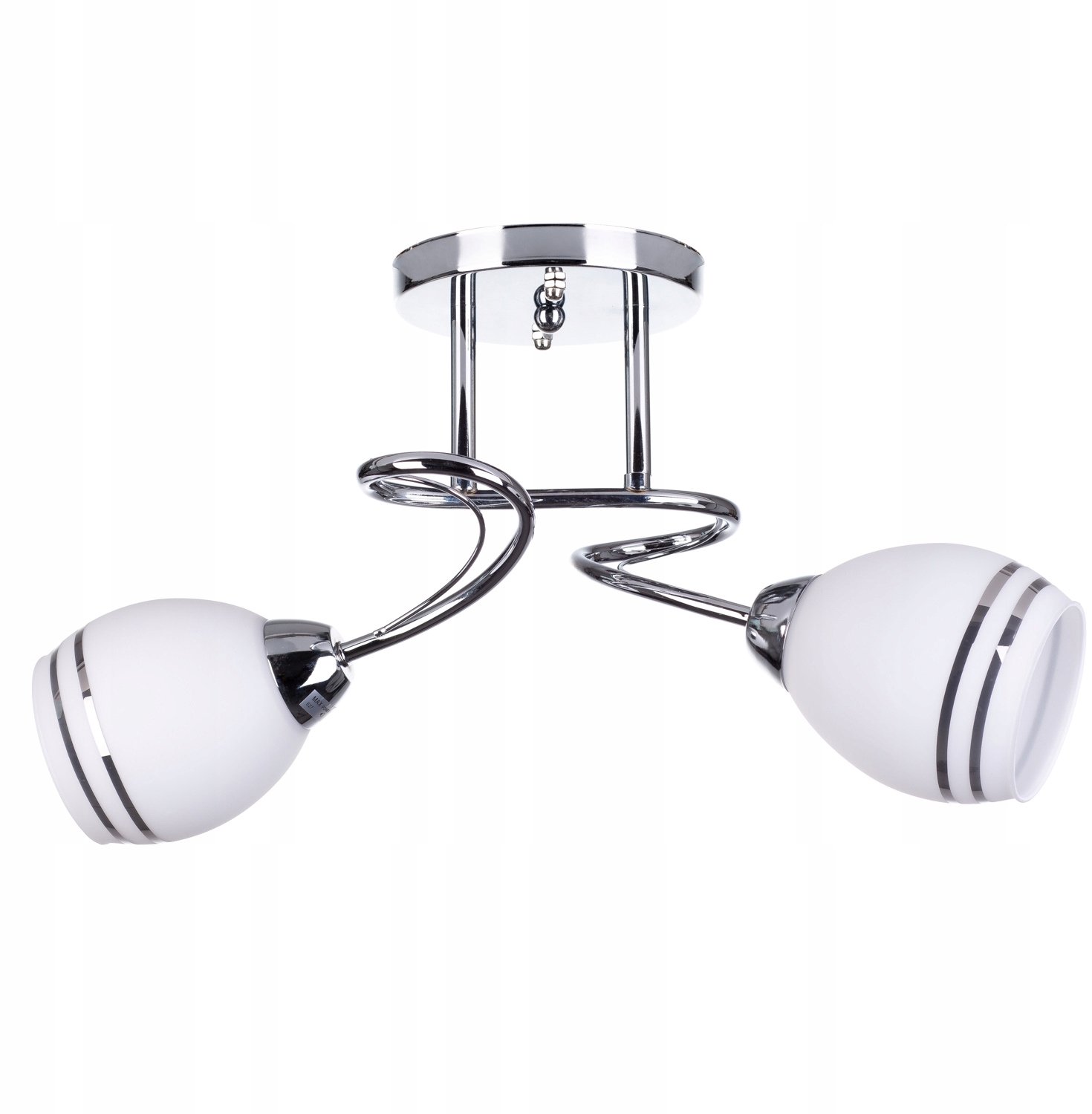 SONIC 2 Plafond Hanglamp LED - Chroom - 40cm