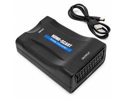 HDMI naar SCART Converter Adapter - Met Voedingskabel - Omvormer - 1080P Full HD