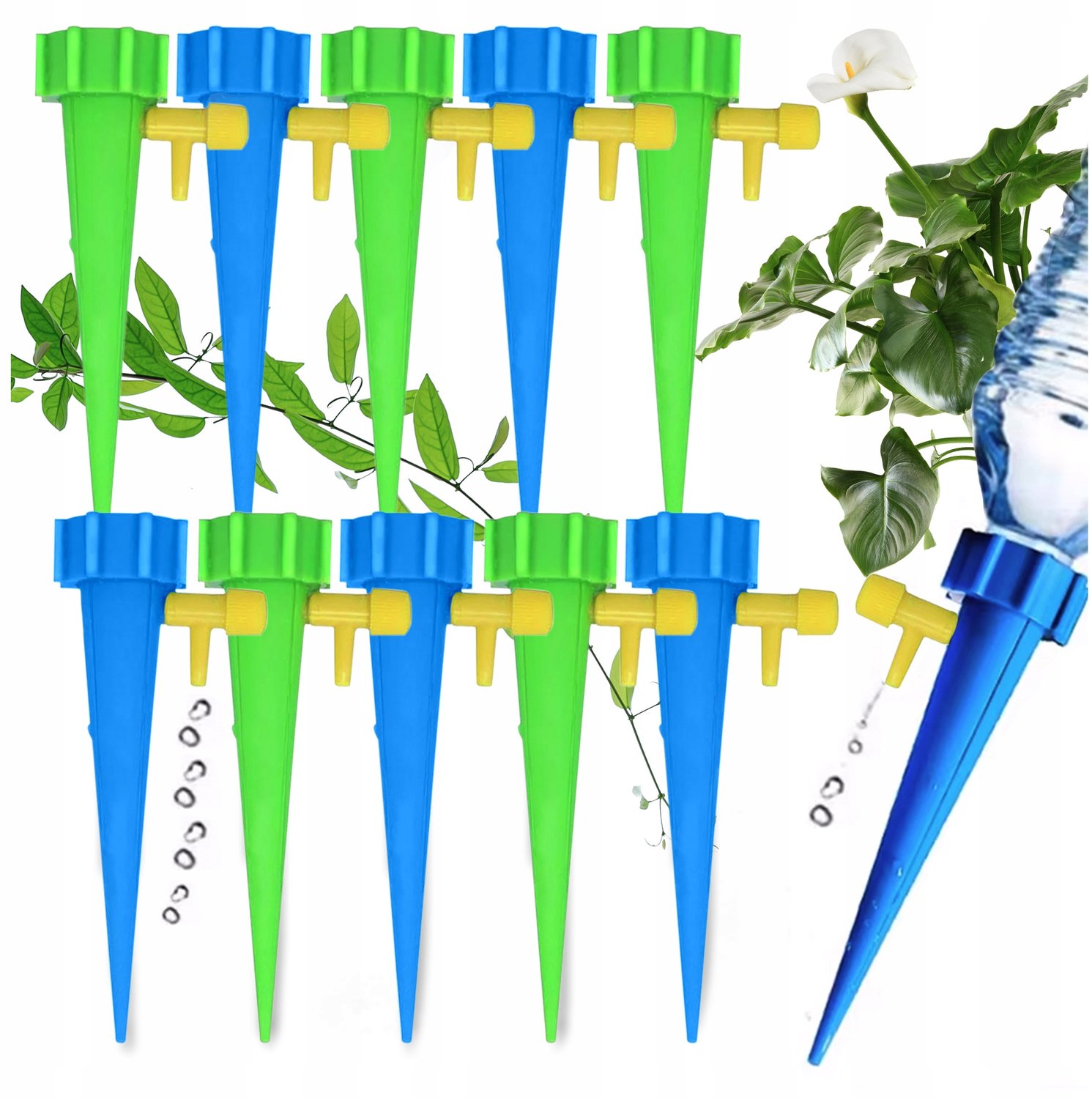 Merkloos Druppelsysteem voor Planten - Set van 10 stuks
